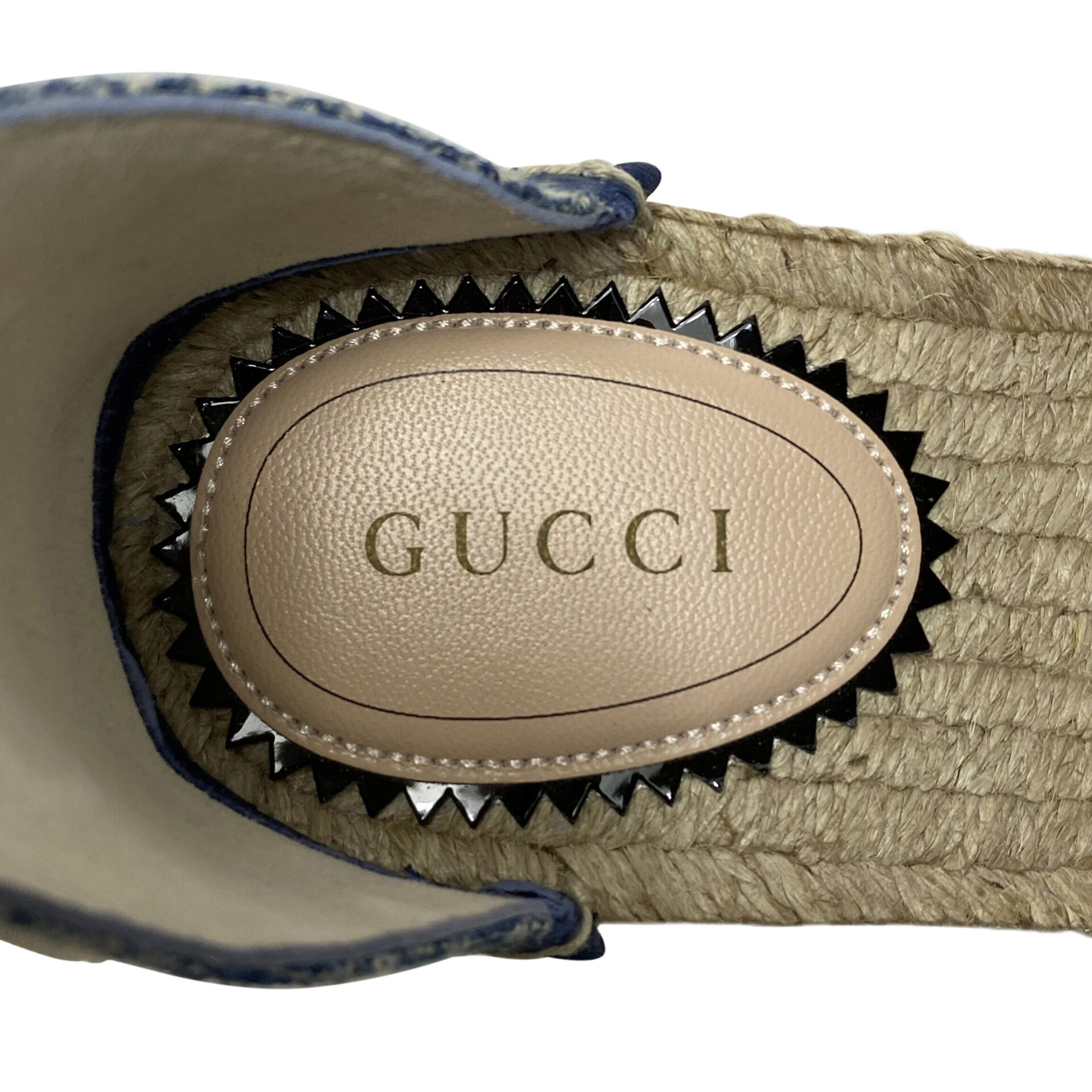 Sandália Espadrille Gucci Anabela Monograma