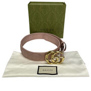 Cinto Gucci Couro Rosa