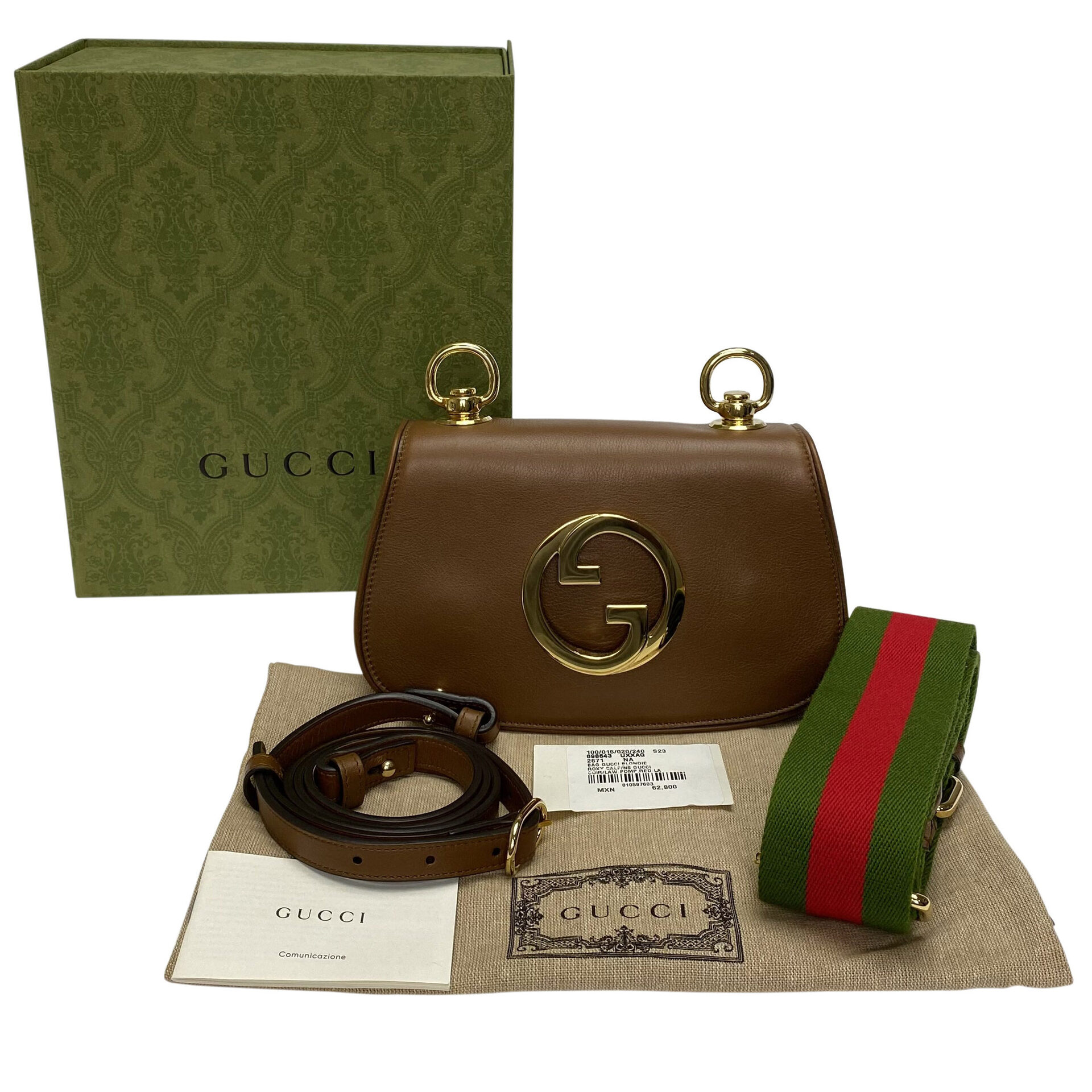 Bolsa Gucci Blondie Tiracolo Mini Marrom