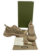 Tênis Gucci Run GG Crystais Nude