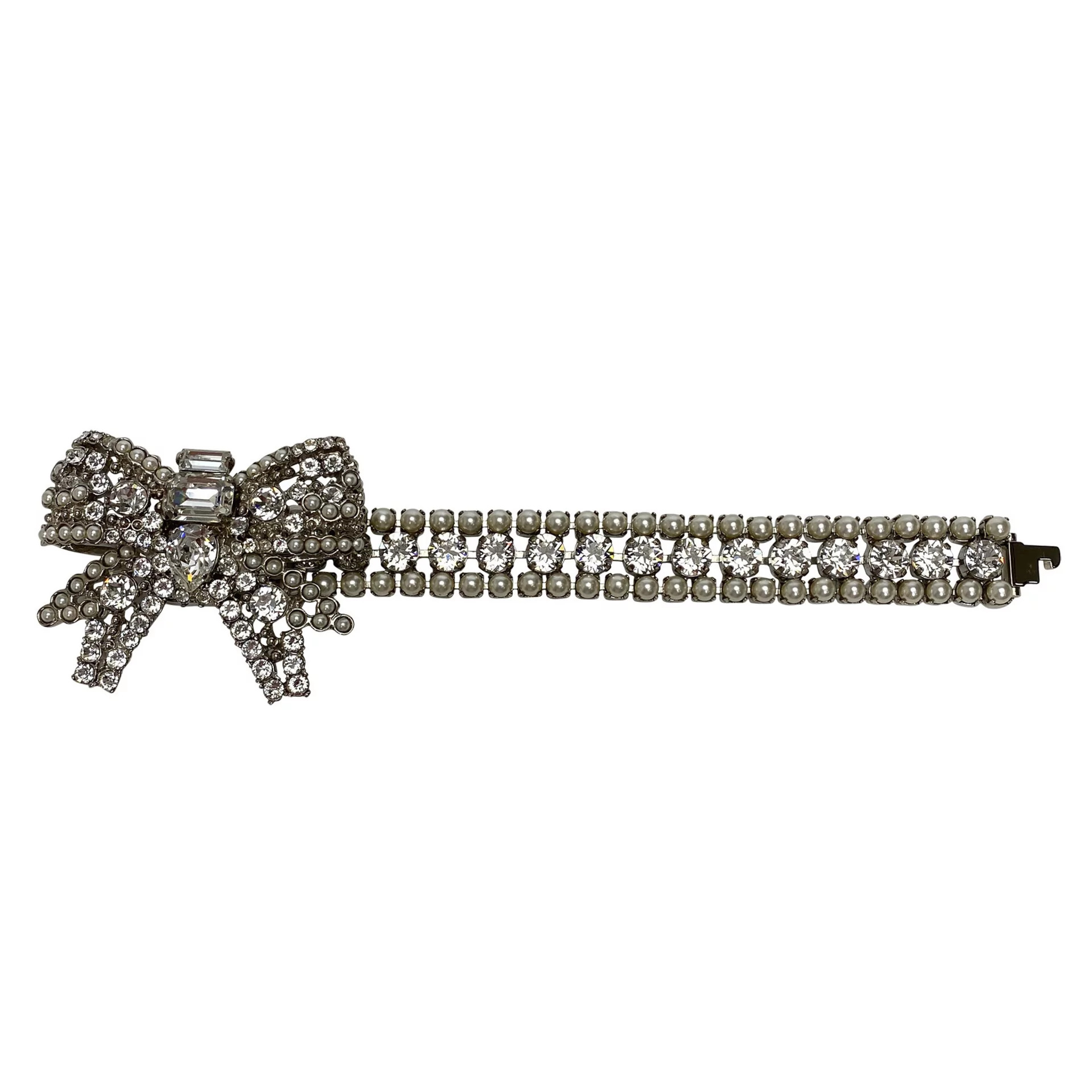 Bracelete Miu Miu Laço Swarovski