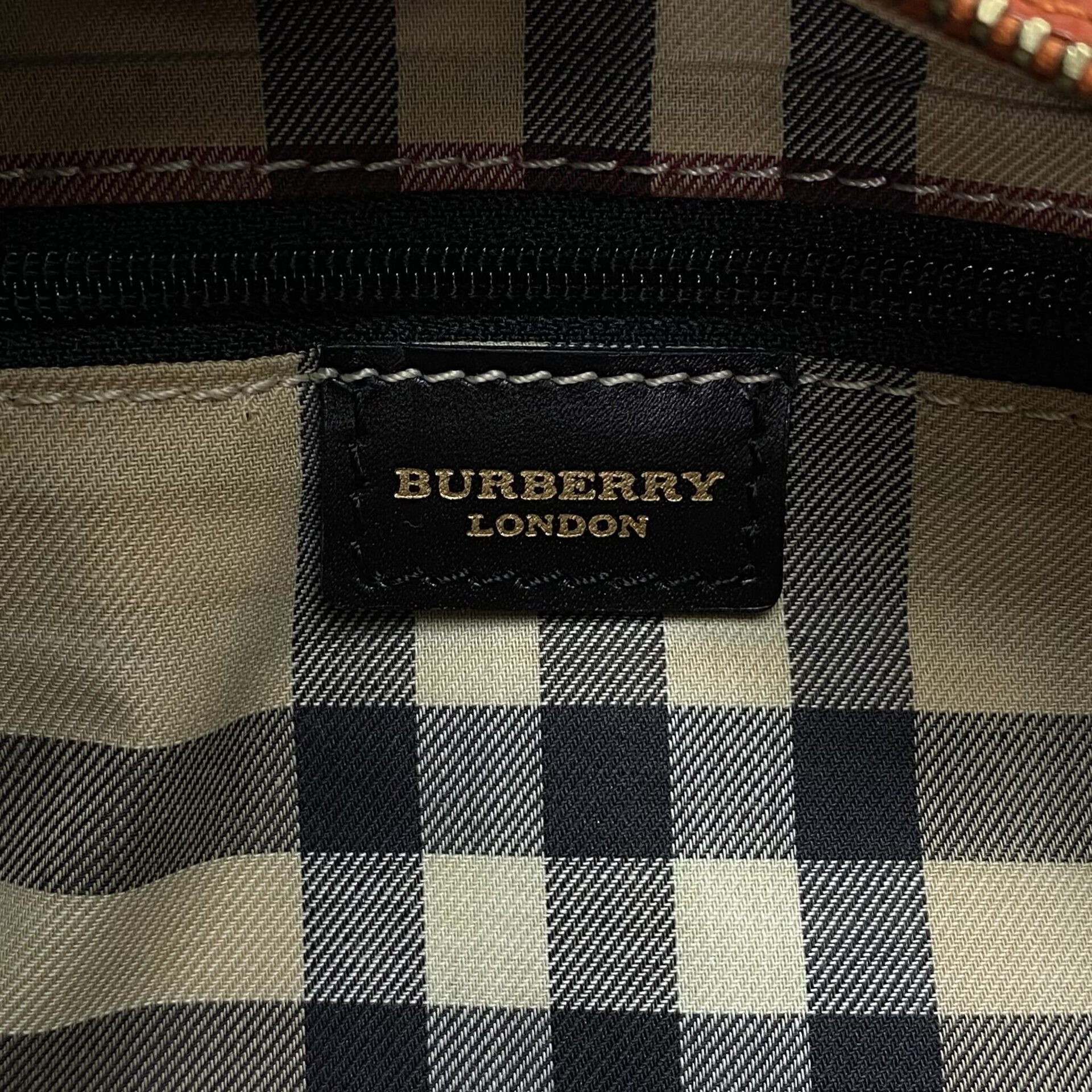 Bolsa Burberry Couro Laranja