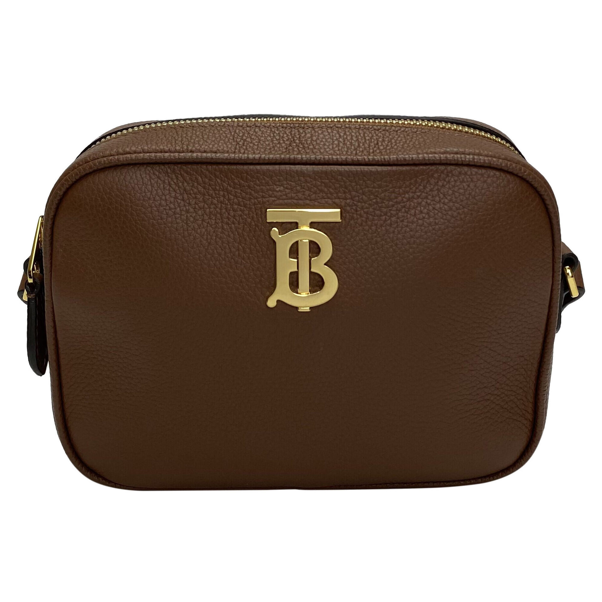 Bolsa Burberry TB Camera Couro Marrom