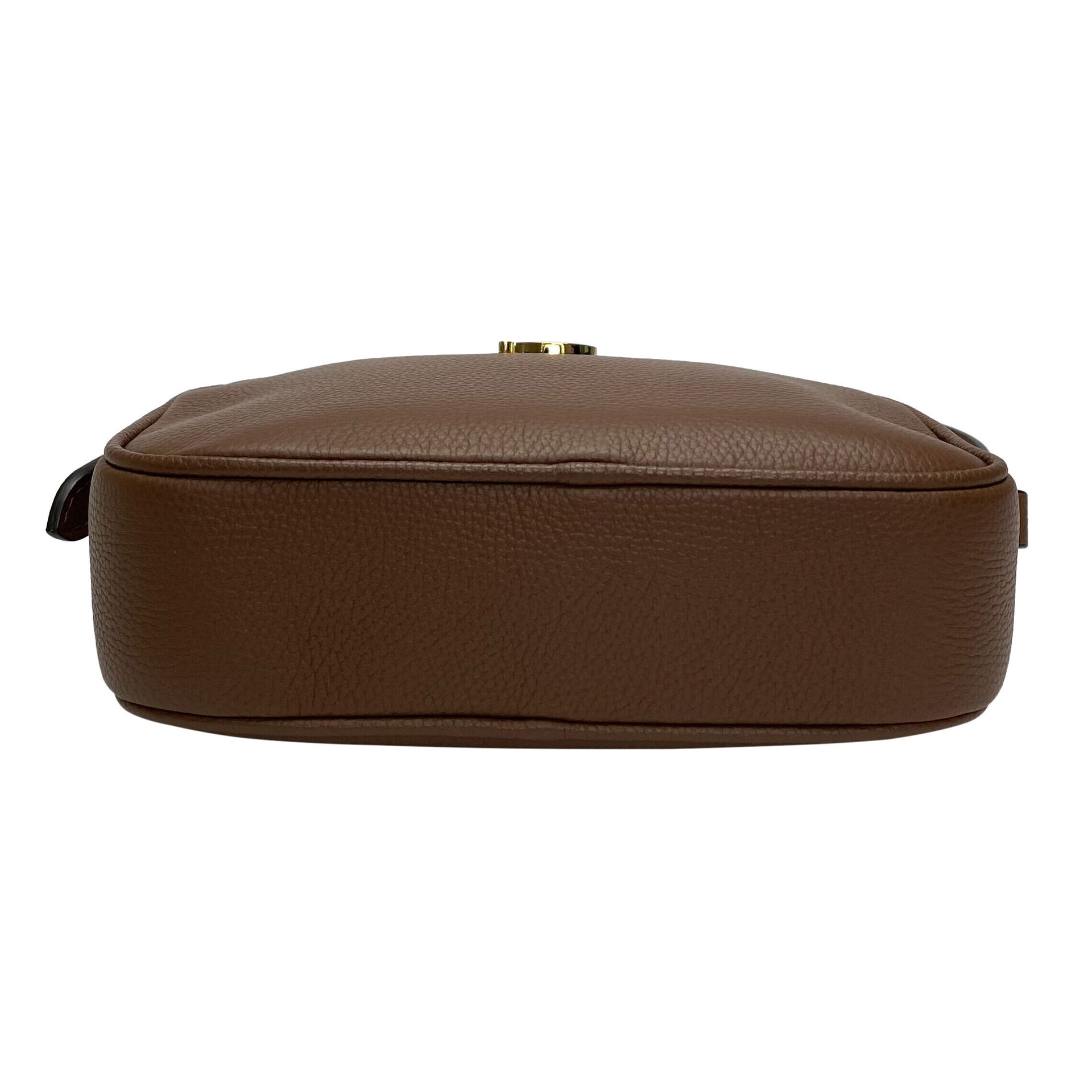 Bolsa Burberry TB Camera Couro Marrom