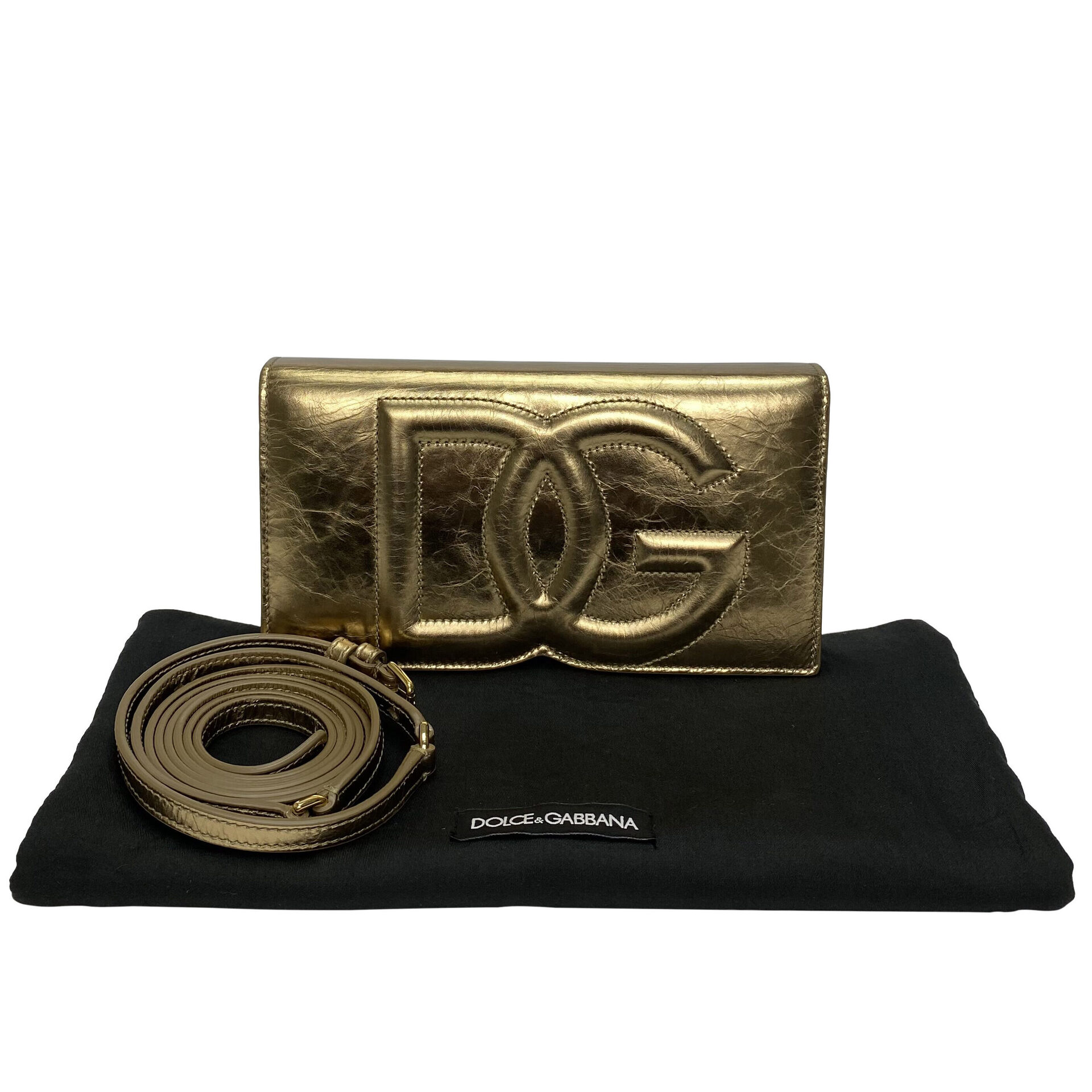 Bolsa Dolce & Gabbana Metalizada Logo DG