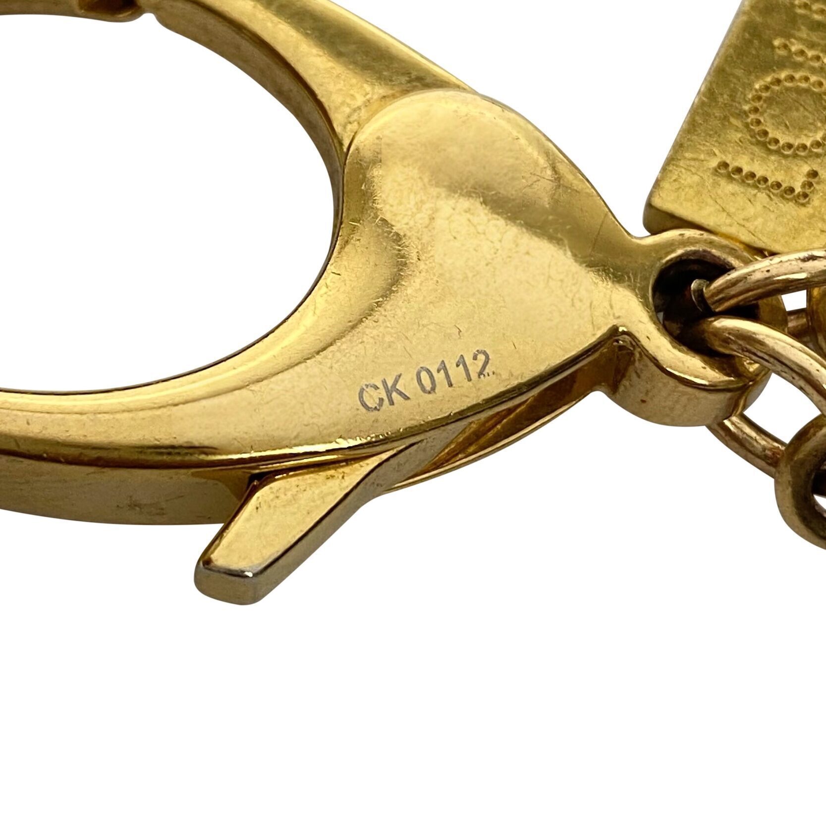 Charm de Bolsa Chaveiro Louis Vuitton Metal Flores