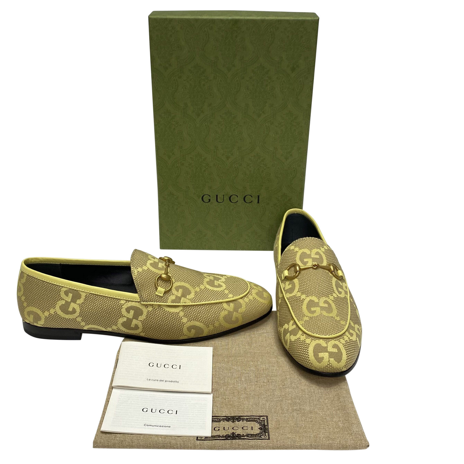 Mocassim Gucci Jordaan Amarelo