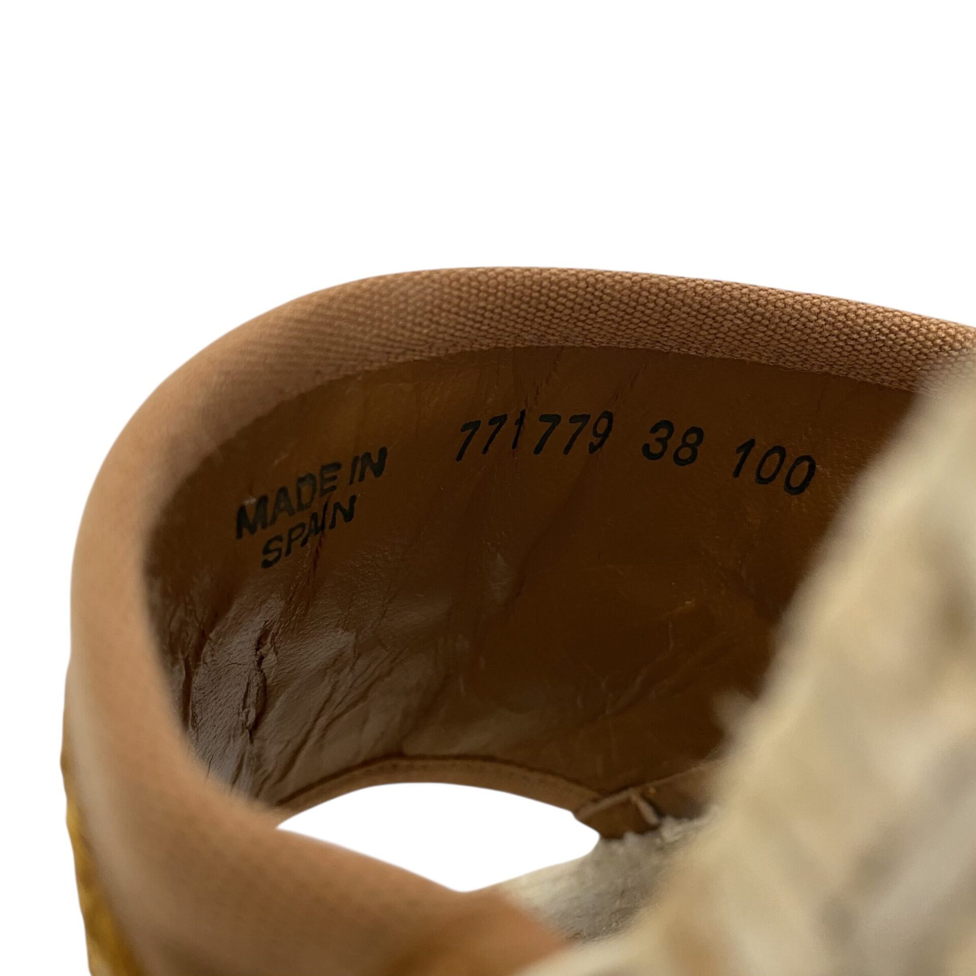 Sandália Espadrille Gucci Anabela Caramelo