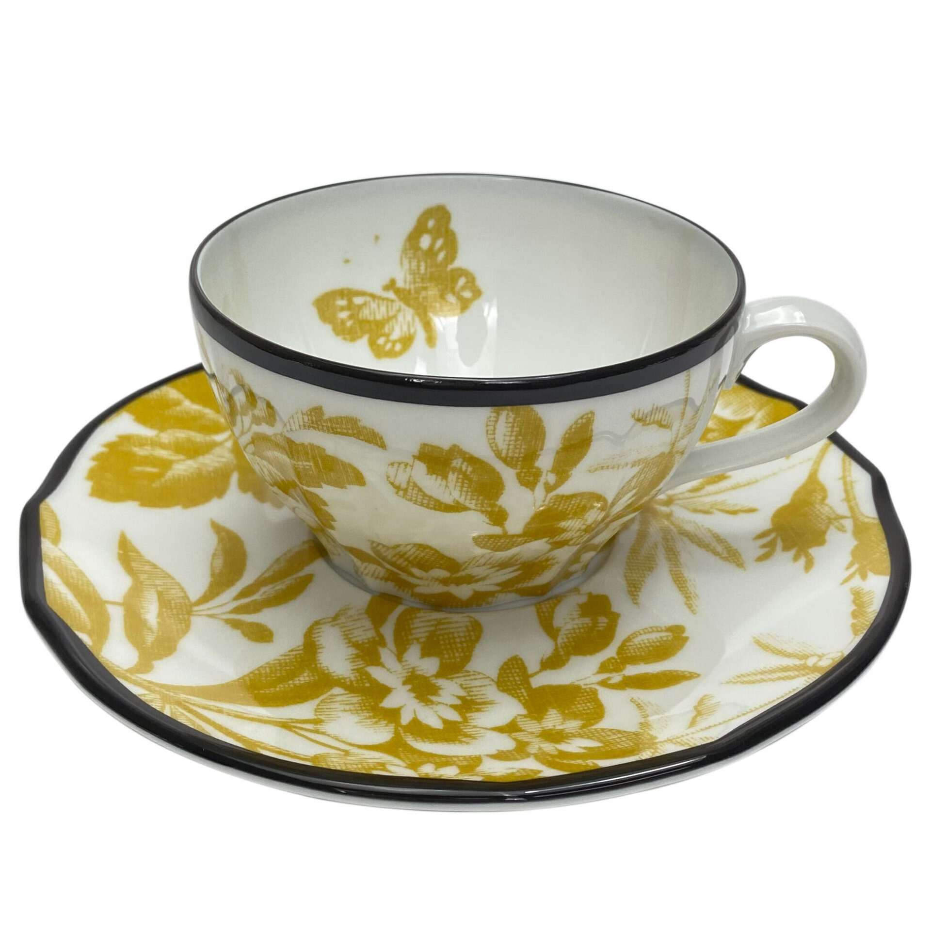 Set de Xícaras e Bule Gucci Herbarium Amarelo