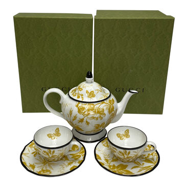 Set de Xícaras e Bule Gucci Herbarium Amarelo