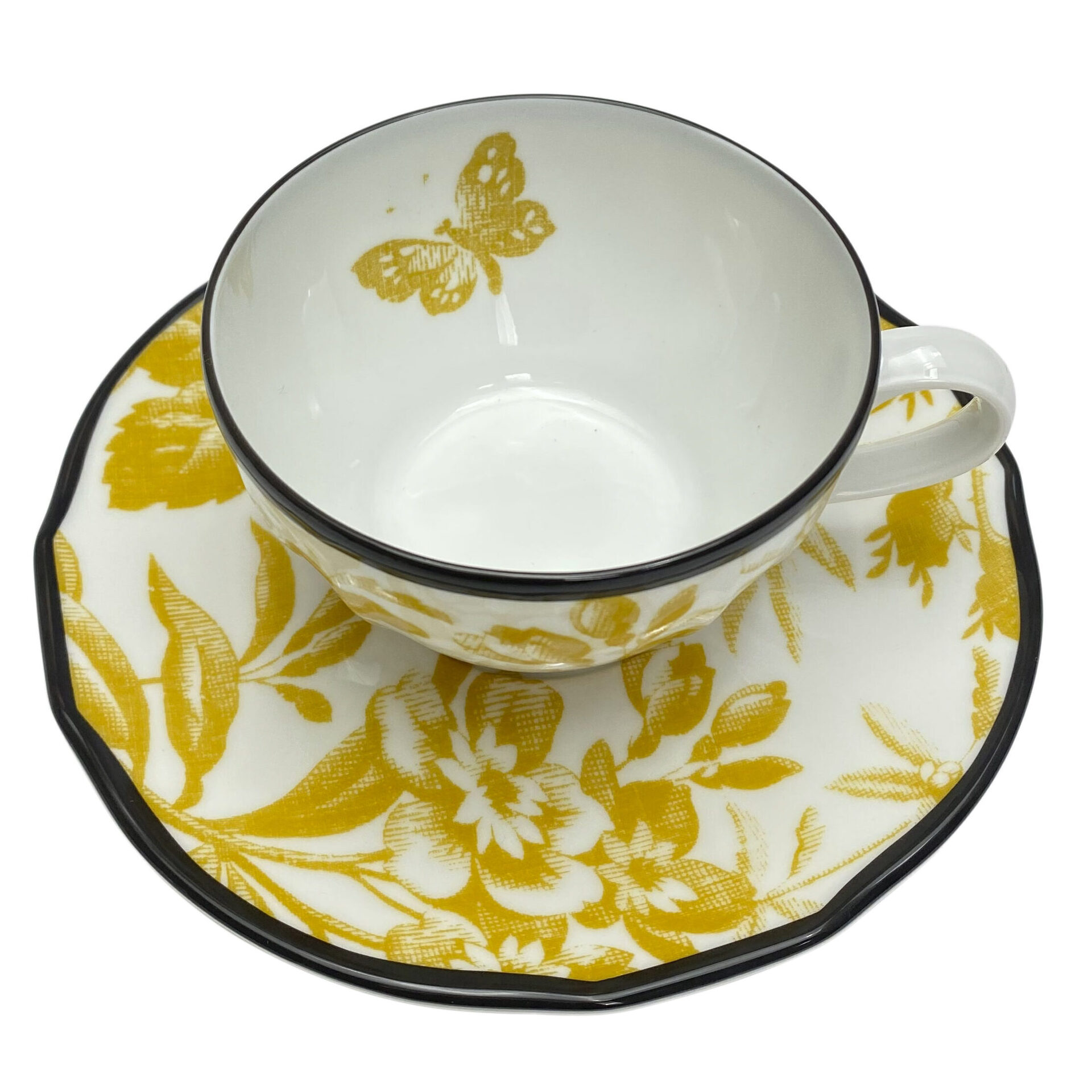 Set de Xícaras e Bule Gucci Herbarium Amarelo