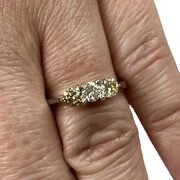 Anel Ouro Branco Trio - 0.6 ct.