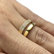 Anel Monte Carlo Ouro Amarelo com Diamantes