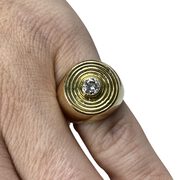 Anel Dedinho Ouro Amarelo - 0.25 ct.