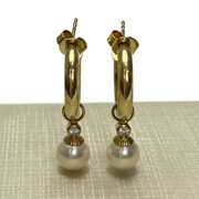 Par de Brincos Argolas com Pérolas