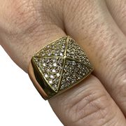 Anel Ouro Amarelo com Diamantes - 0.53 ct.