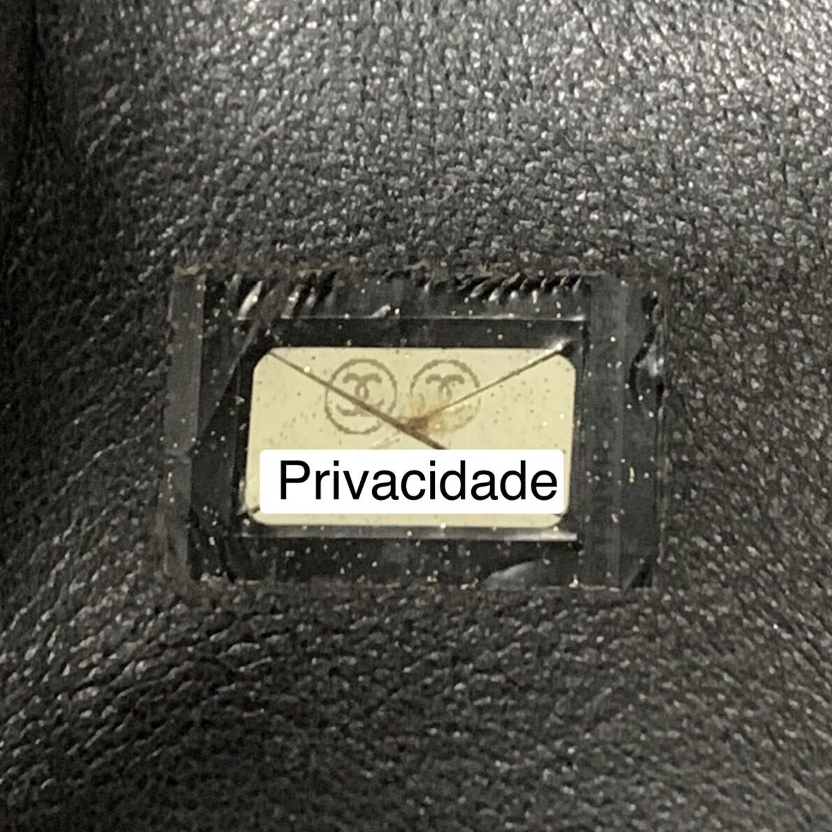 Clutch Chanel Choco Bar CC Preta