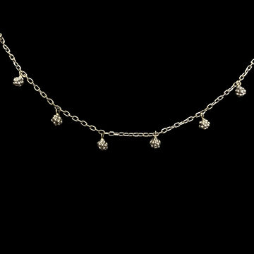 Colar Carla Amorim Amorinhas Ouro Branco