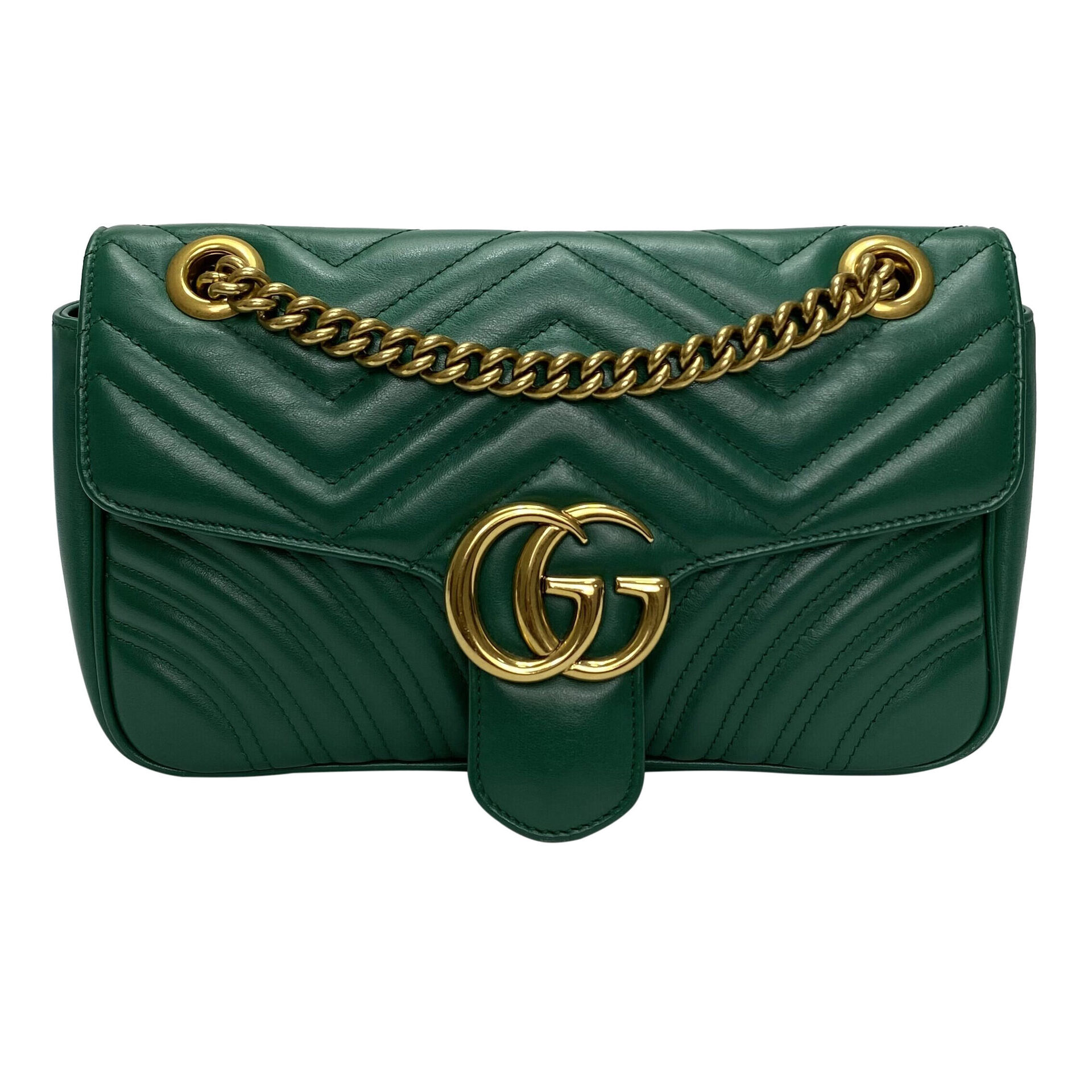 Bolsa Gucci GG Marmont Verde