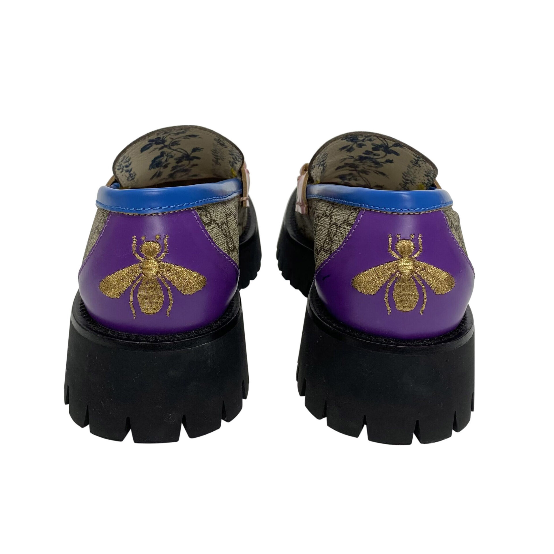 Mocassim Gucci Horsebit GG Colorido