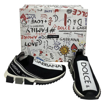 Tênis Dolce & Gabbana Sorrento Preto e Branco