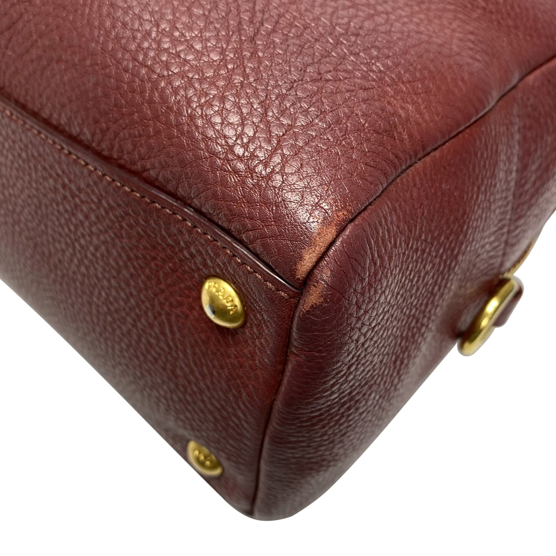 Bolsa Prada Couro Vinho