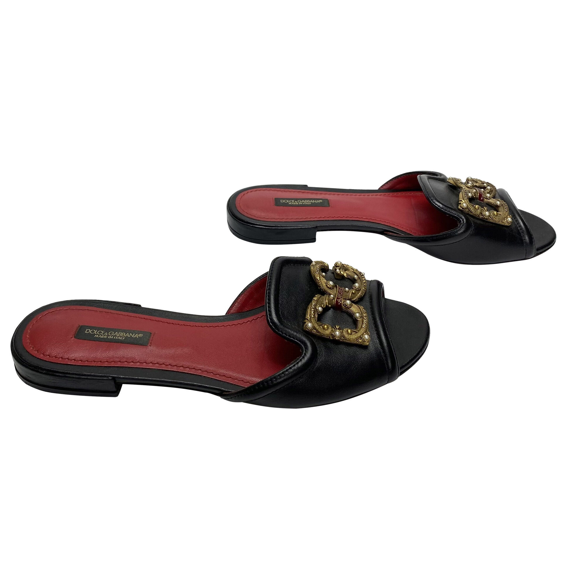 Flat Dolce & Gabbana DG Amore Preto