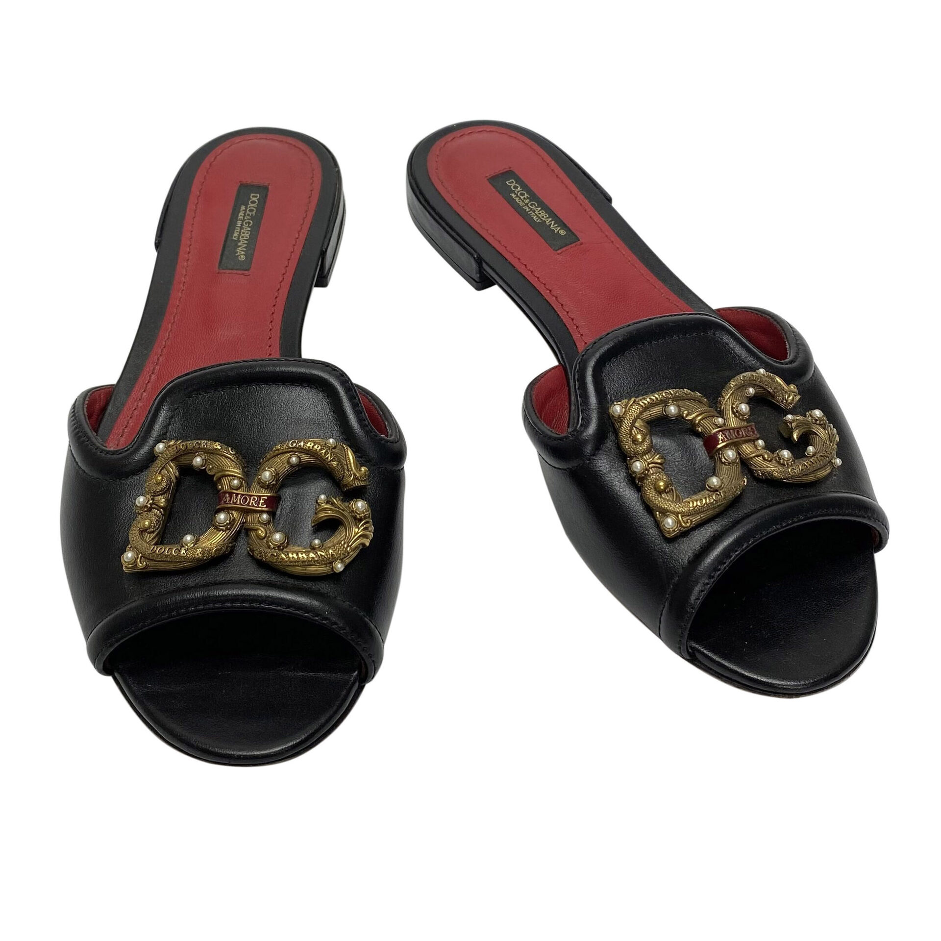 Flat Dolce & Gabbana DG Amore Preto