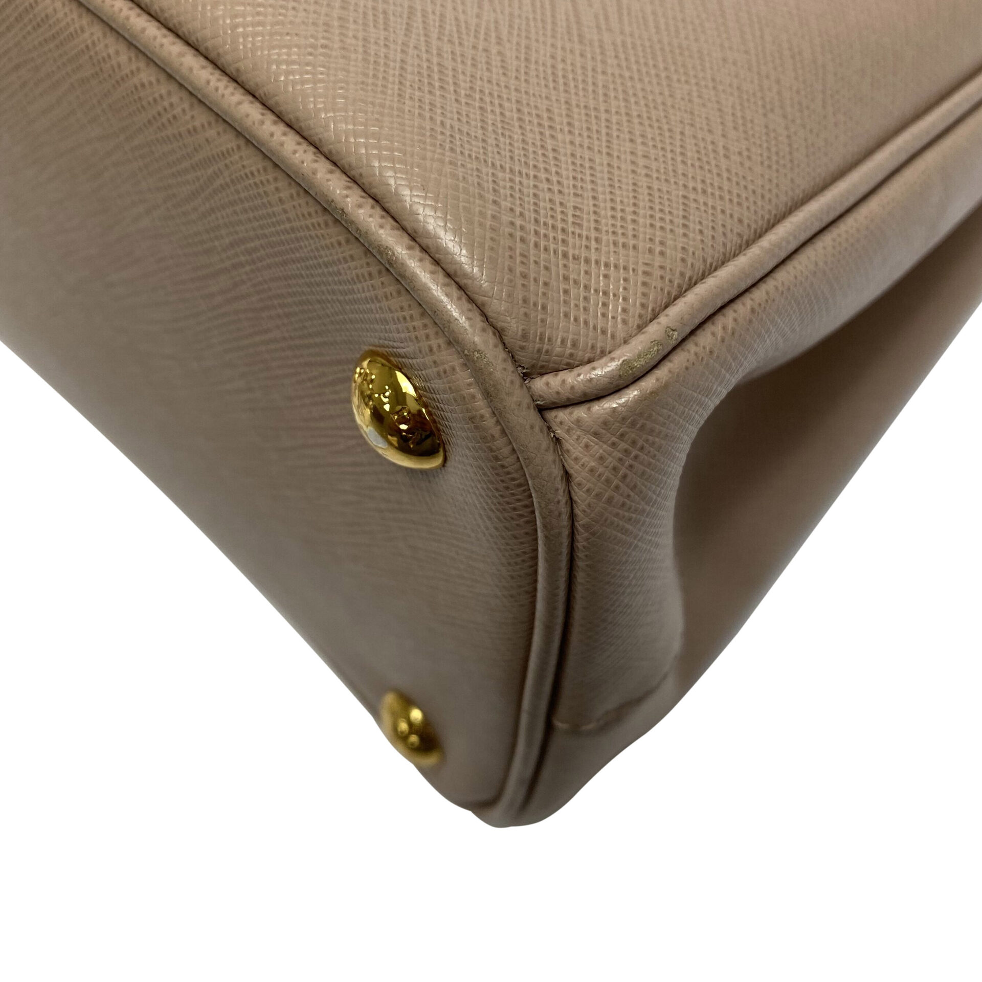 Bolsa Prada Galleria Couro Saffiano Nude