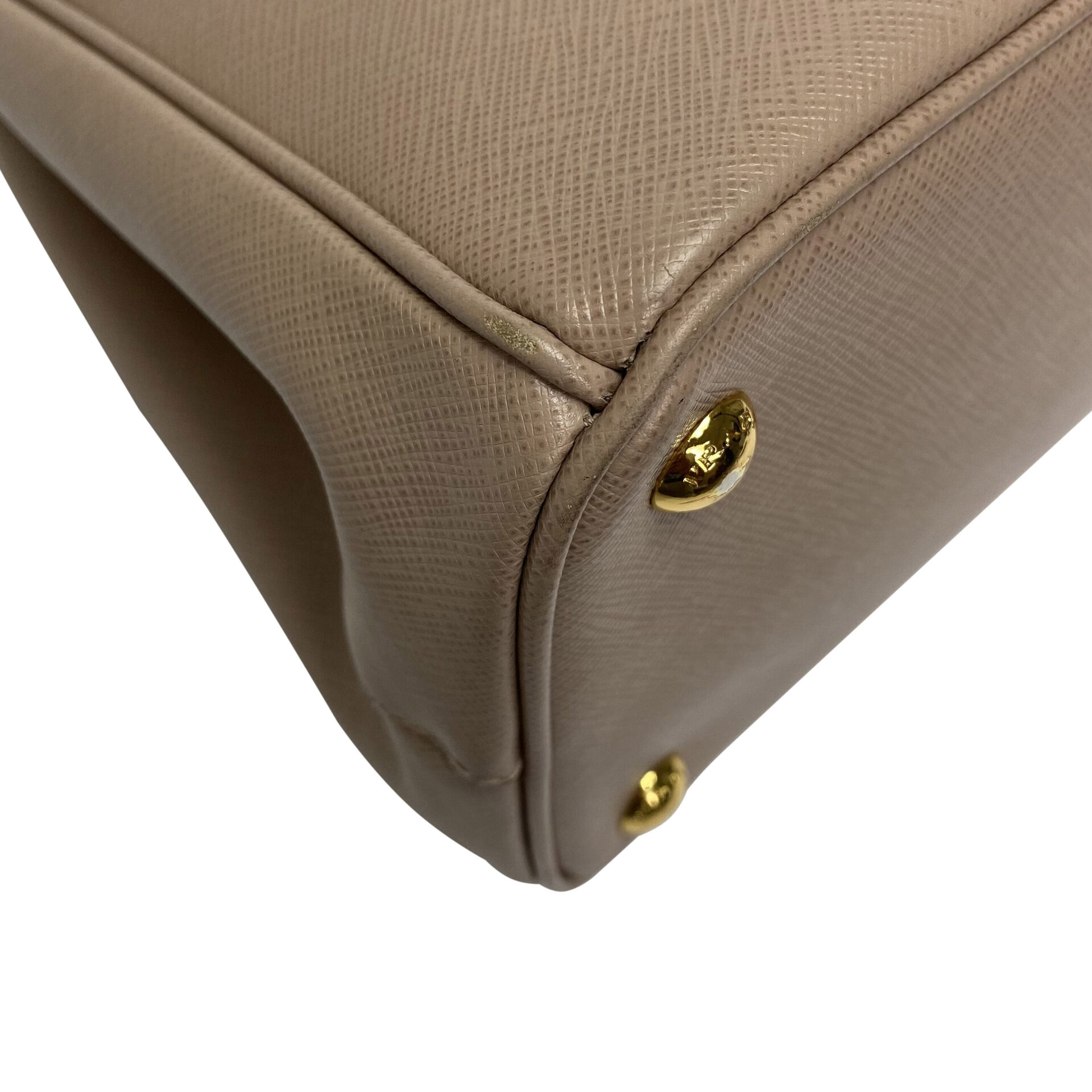 Bolsa Prada Galleria Couro Saffiano Nude