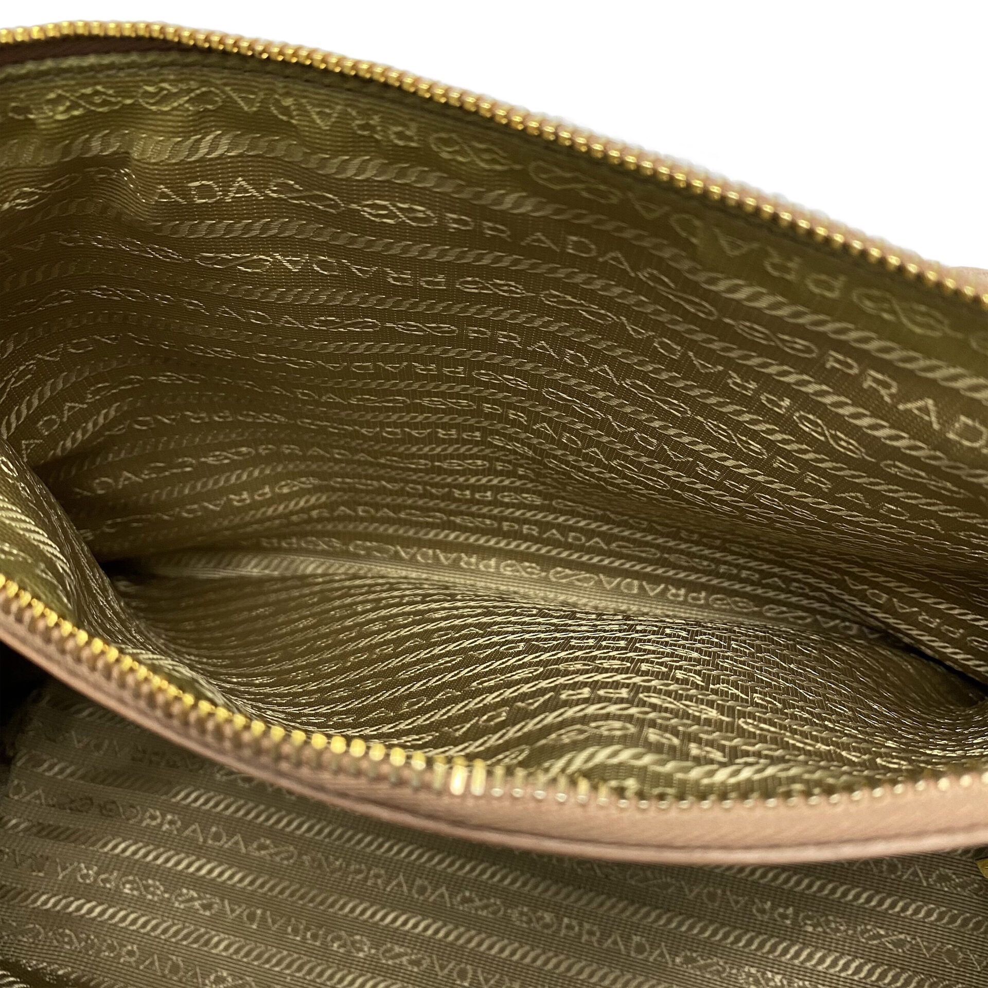 Bolsa Prada Galleria Couro Saffiano Nude