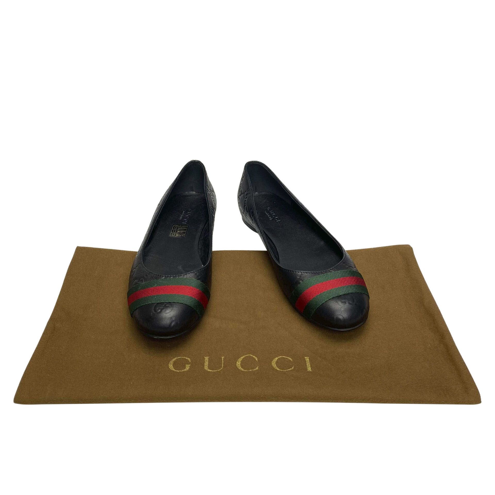 Sapatilha Gucci Microguccissima Preta