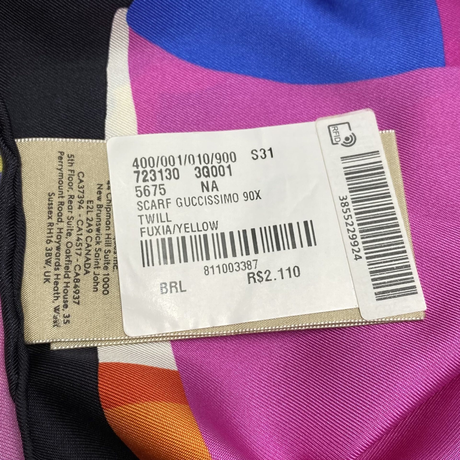 Lenço Gucci Estampado