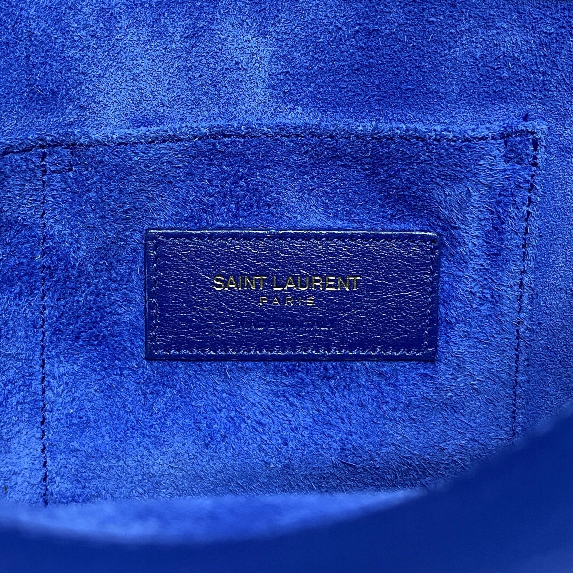 Bolsa Saint Laurent Sac de Jour Mini Azul