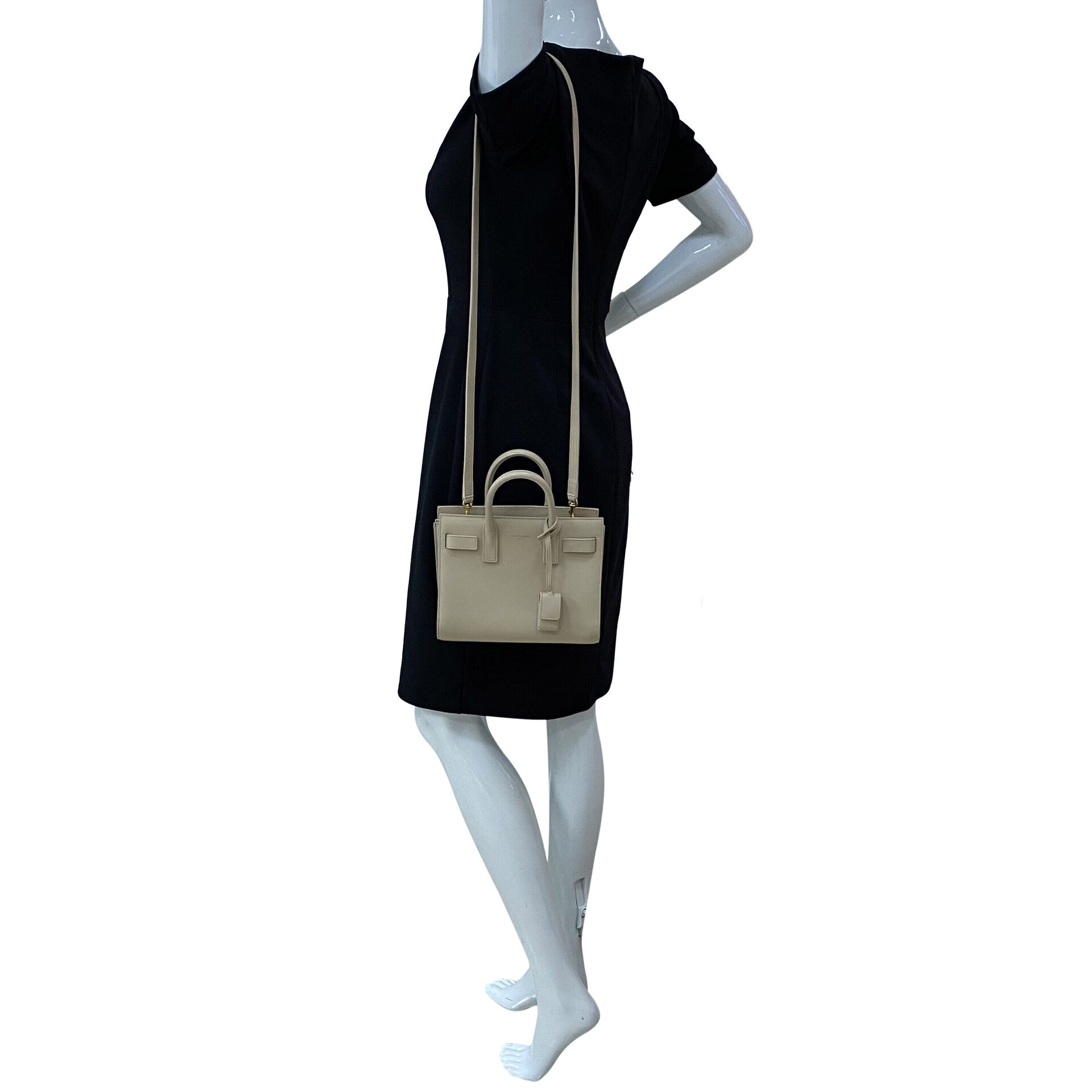 Bolsa Saint Laurent Sac de Jour Nano Bege