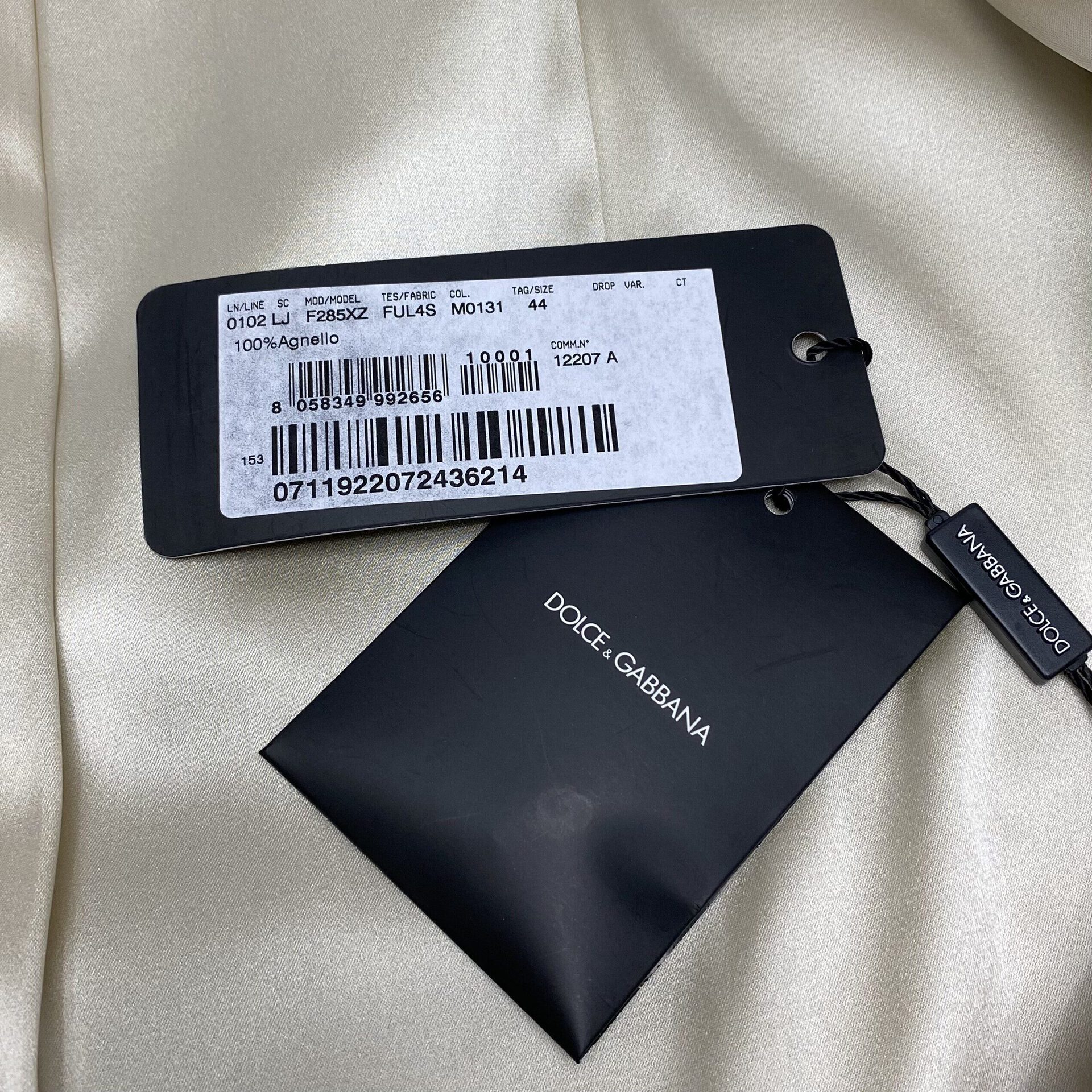 Jaqueta Dolce & Gabbana Couro Bege