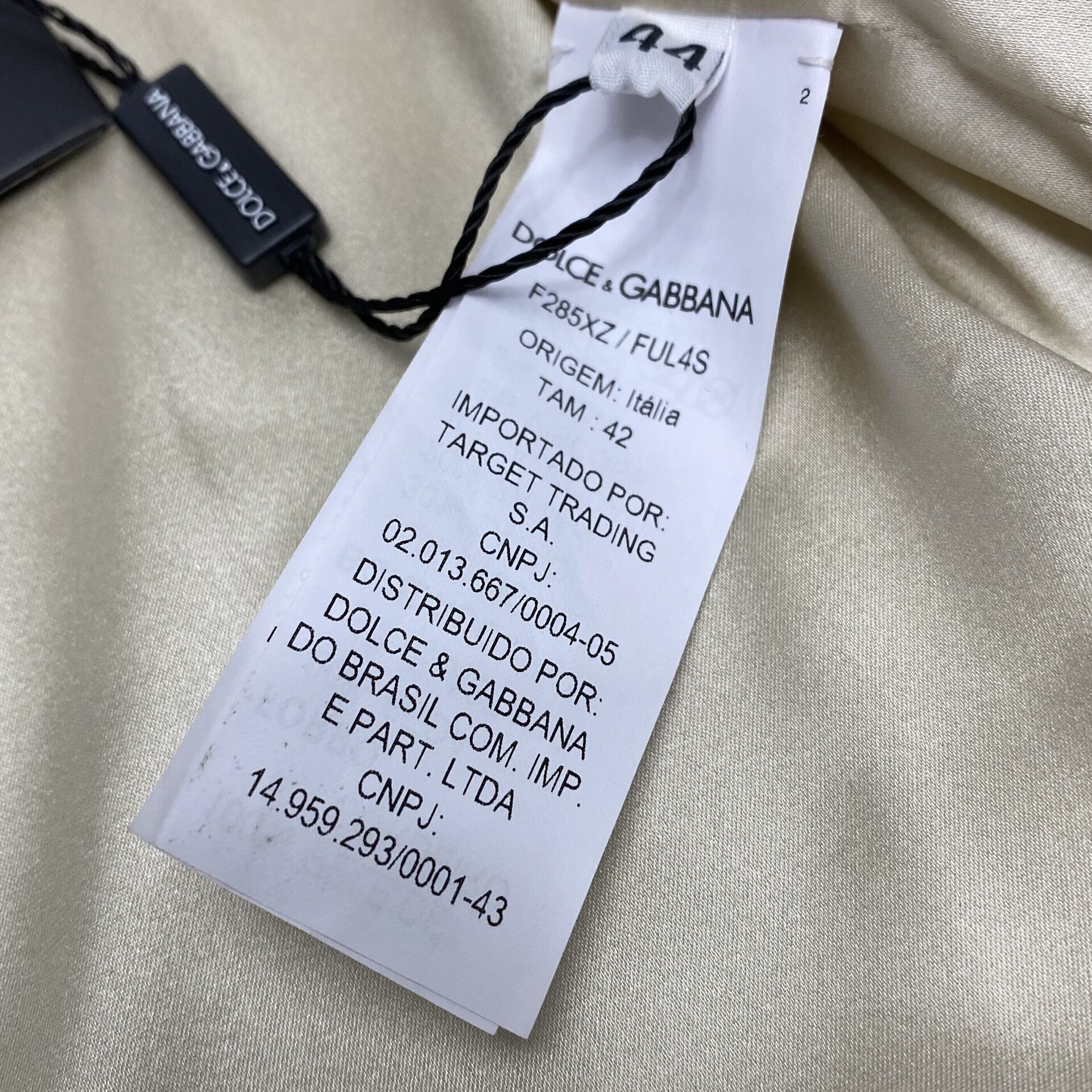 Jaqueta Dolce & Gabbana Couro Bege