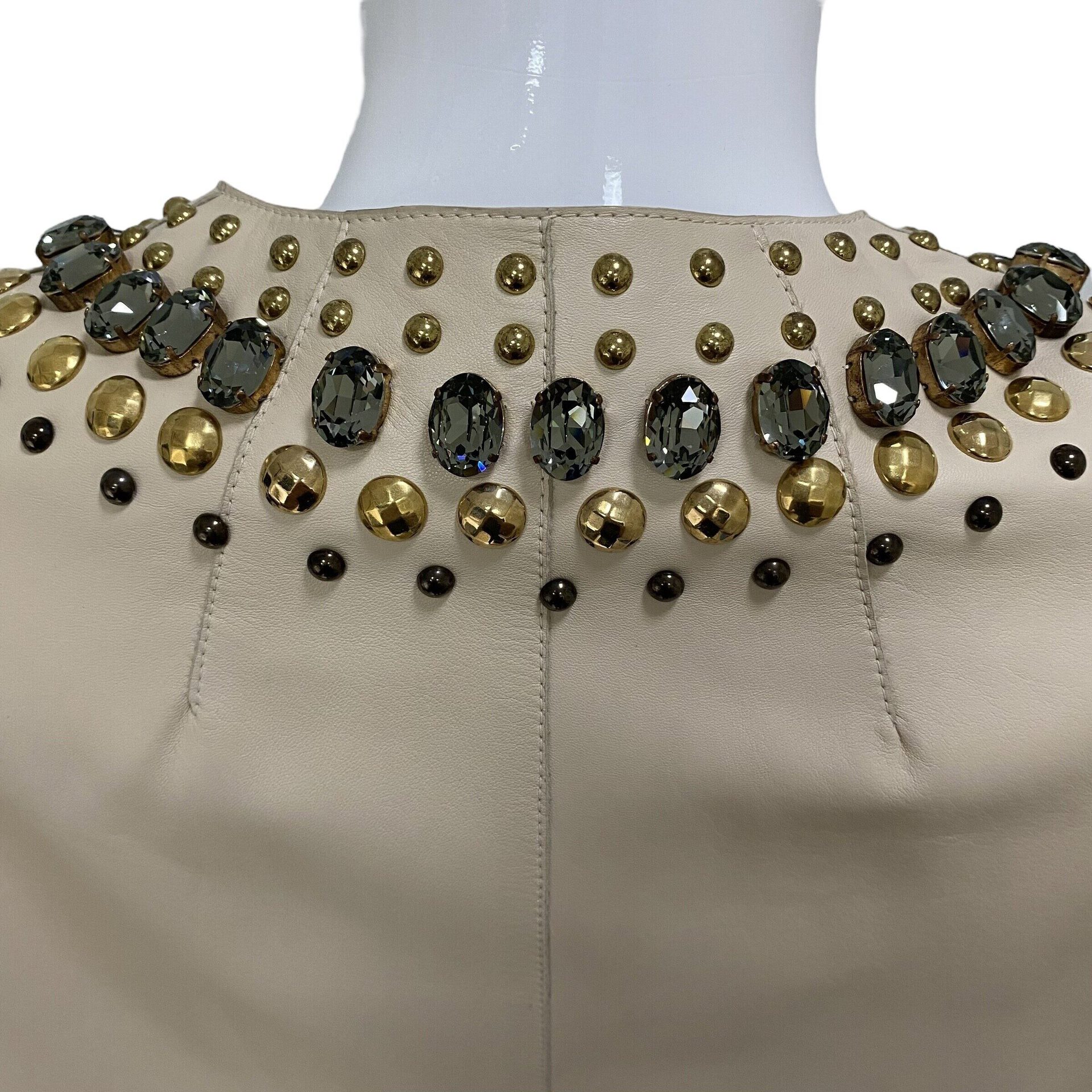 Jaqueta Dolce & Gabbana Couro Bege