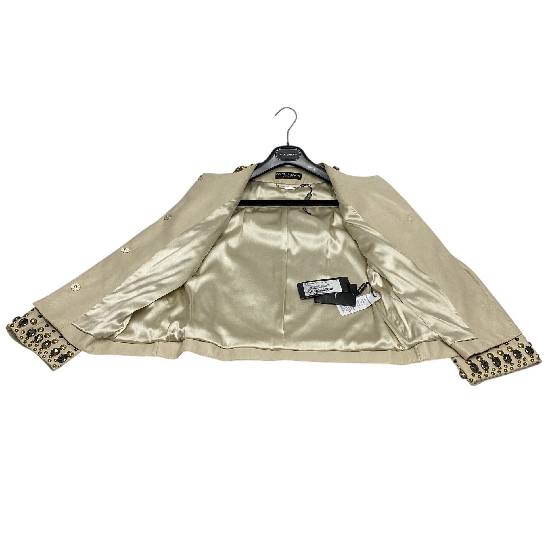 Jaqueta Dolce & Gabbana Couro Bege