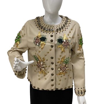 Jaqueta Dolce & Gabbana Couro Bege