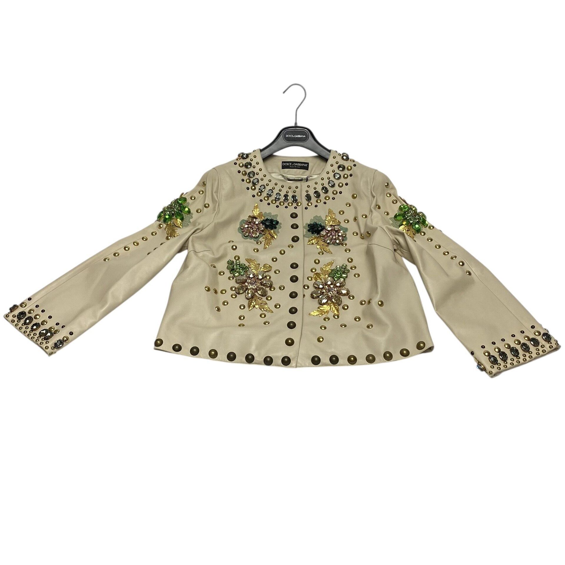 Jaqueta Dolce & Gabbana Couro Bege