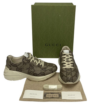 Tênis Gucci Rhyton Canvas GG Supreme