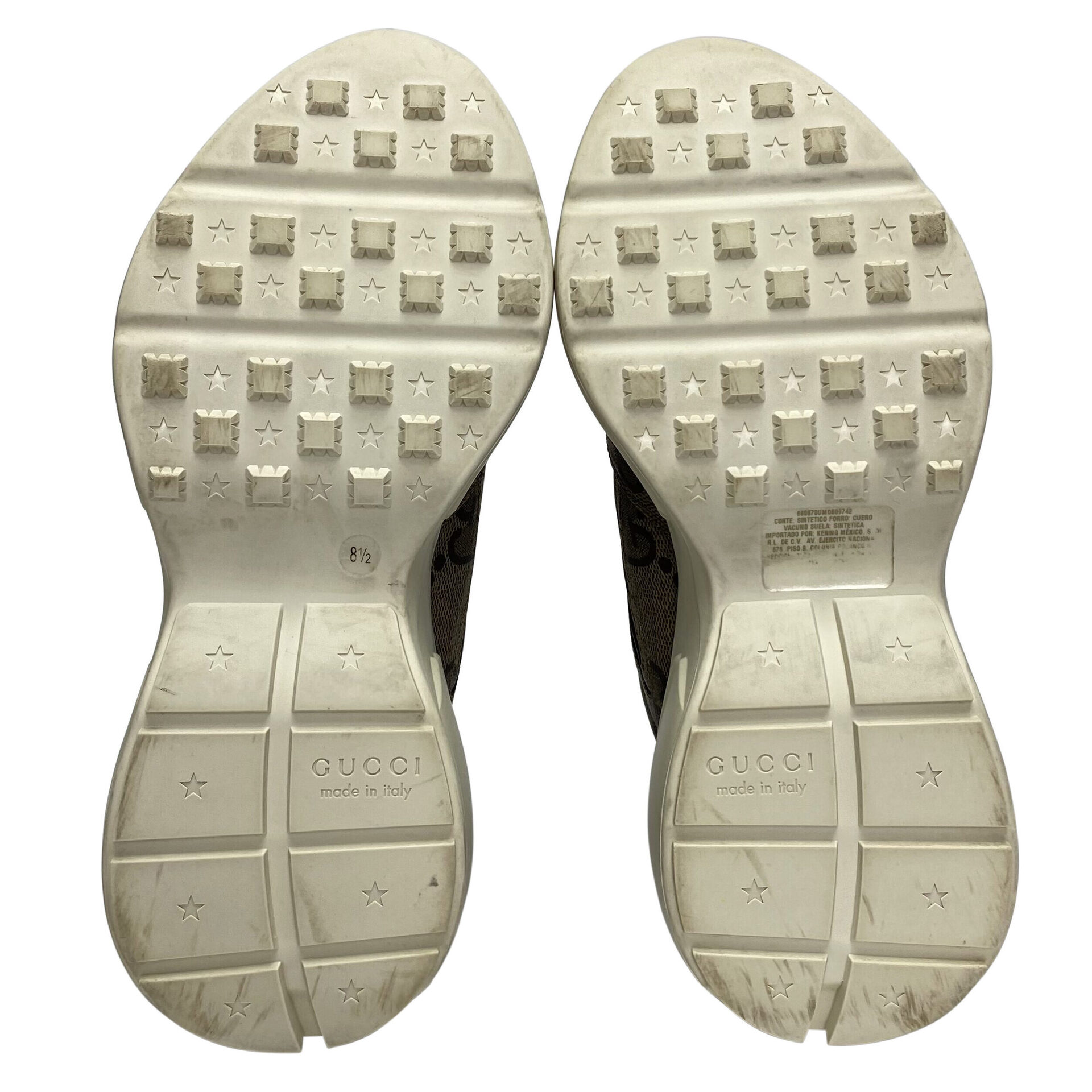 Tênis Gucci Rhyton Canvas GG Supreme