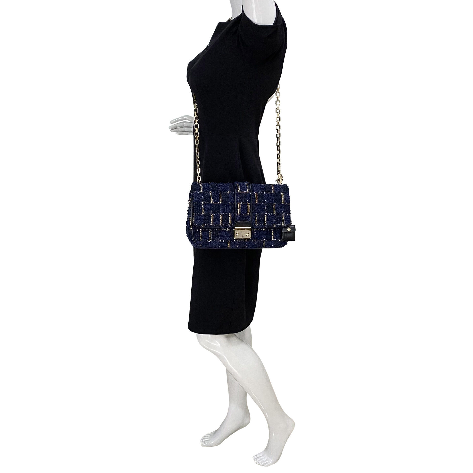 Bolsa Christian Dior Miss Dior Tweed Azul