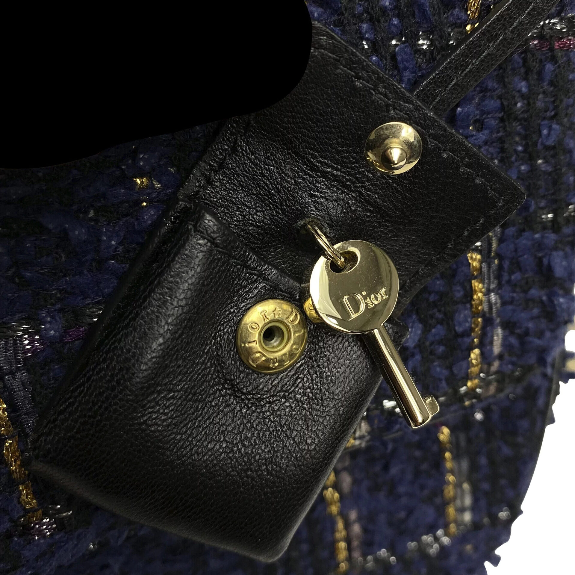 Bolsa Christian Dior Miss Dior Tweed Azul