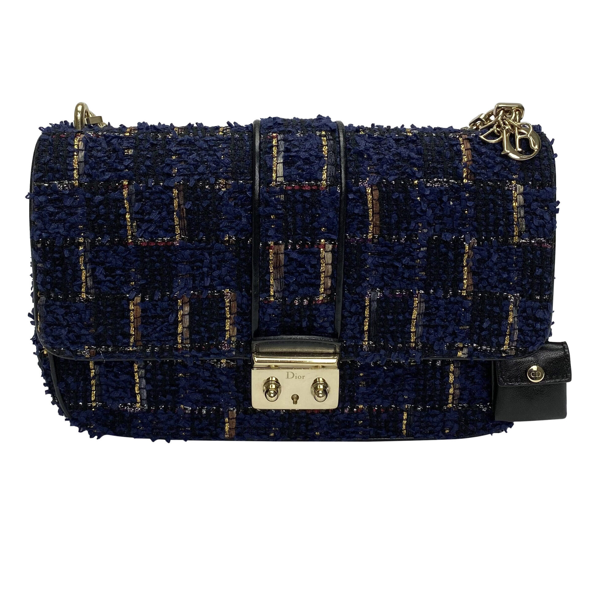 Bolsa Christian Dior Miss Dior Tweed Azul