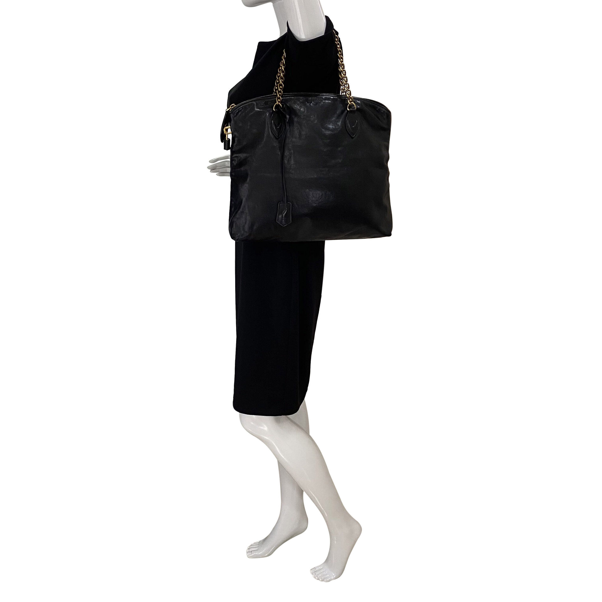 Bolsa Louis Vuitton Lockit Chain Preta