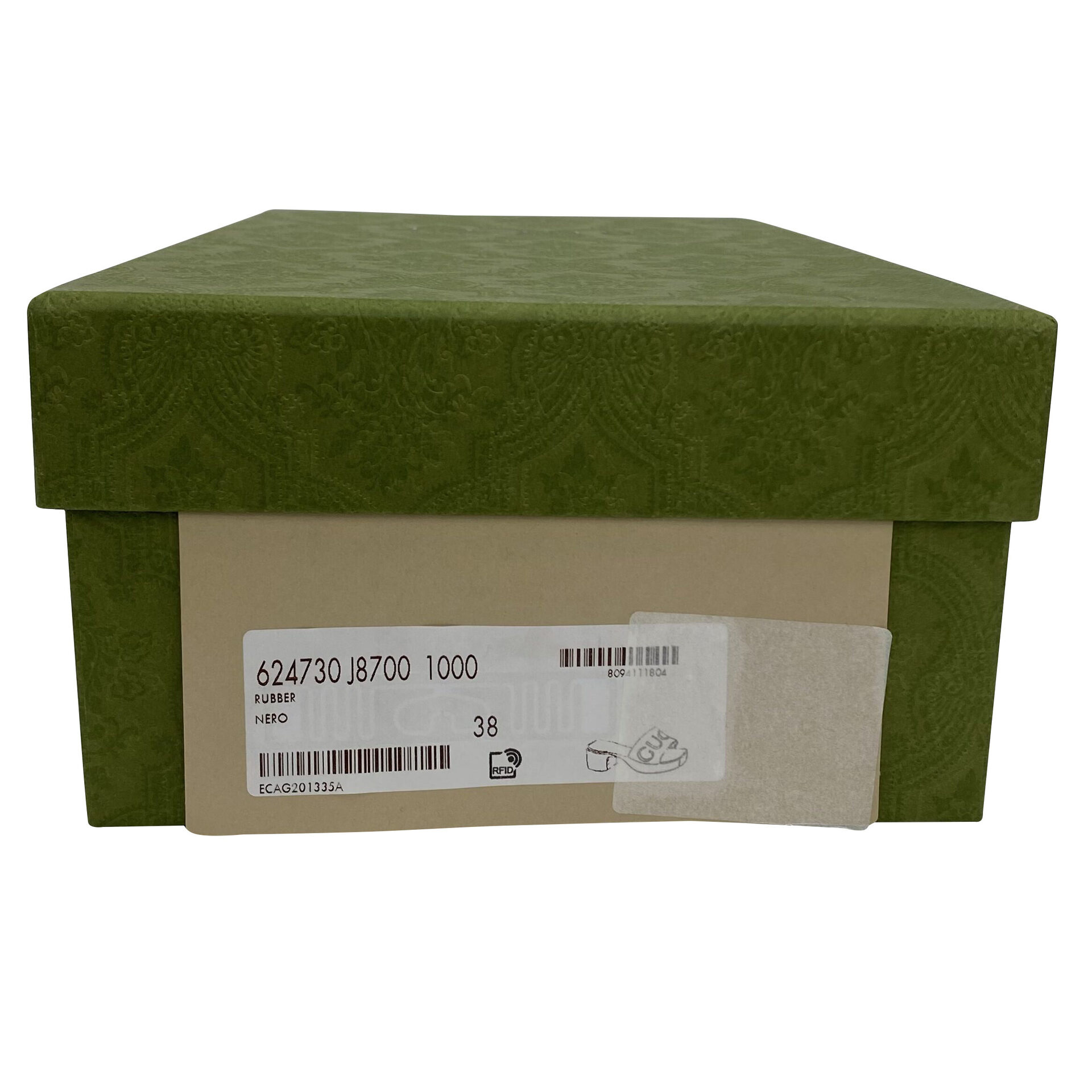 Sandália Gucci Rubber Slides Preta