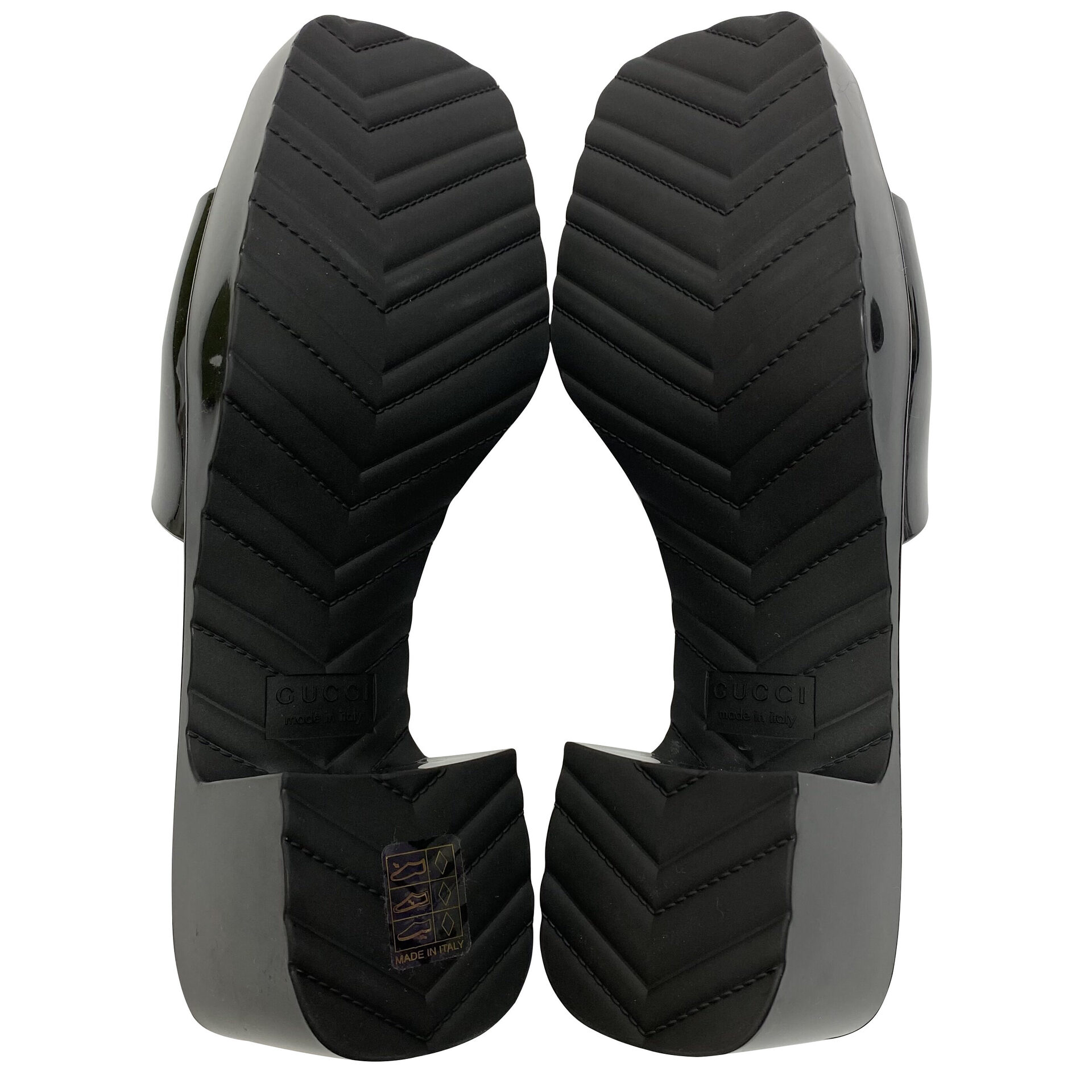 Sandália Gucci Rubber Slides Preta