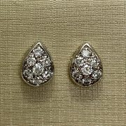 Par de Brincos Gota Diamantes